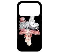 Alice & the Cheshire Cat Madness - We're All Mad Here Quote Case for iPhone 17 Pro