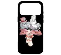 Alice & the Cheshire Cat Madness - We're All Mad Here Quote Case for iPhone 17 Pro Max