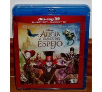 Alice Through the Looking Glass Blu-ray 3D+Blu-ray Fantasy Disney New (Unopened)