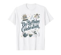 Alice Unbirthday Book Lover Wonderland Value Graphic T-Shirt, Men, White, XL