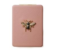 Alice Wheeler Bee Design Luxury Compact Mirror - Pink