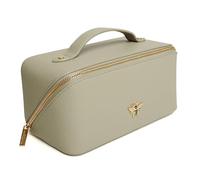 Alice Wheeler Bee Train Case Beauty Concertina Fold Out Organiser (Pistachio)