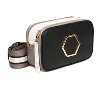 Alice Wheeler Black Tri Colour Pimlico Honeycomb Cross Body Bag Black, Bronze and White