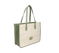 Alice Wheeler Canvas Bumble Bee Large Tote Bag (Sage)