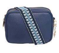 Alice Wheeler Bee Faux Leather Camera Crossbody Soho Bag - Navy