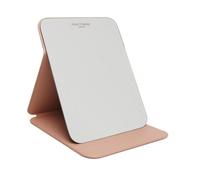 Alice Wheeler Faux Leather Foldable Travel Mirror - Dusky Pink
