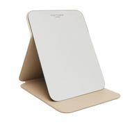 Alice Wheeler Faux Leather Foldable Travel Mirror - Stone