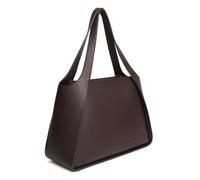 Alice Wheeler Kensington Tote Bag, Chocolate Brown Vegan Leather, 40cm x 29cm x 16cm