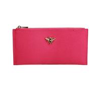 Alice Wheeler Large Slim Bumble Bee Coin and Card Purse (Hot Pink)