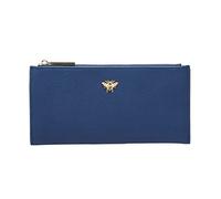 Alice Wheeler Large Slim Bumble Bee Coin and Card Purse (Navy Blue)