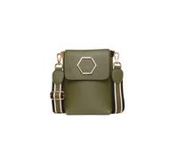 ALICE WHEELER LONDON Brompton Phone Cross Body Bag in Dark Olive ALICE WHEELER LONDON Dark Olive One Size