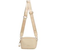 Alice Wheeler London Mini Soho Crossbody Bag for Women - Compact Zip Shoulder Bag with Gold Bee Charm & Branded Strap (Ivory)