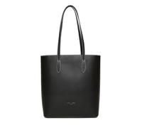 Alice Wheeler London Sloane Classic Tote, Vegan Nappa, Black with Contrast Stitching