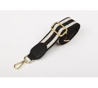 ALICE WHEELER LONDON Tri Colour Woven Shoulder Strap in Black ALICE WHEELER LONDON Black One Size