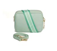 ALICE WHEELER LONDON Women's Pastel Soho Dual Compartment Camera Crossbody Bag in Mint ALICE WHEELER LONDON Mint One Size