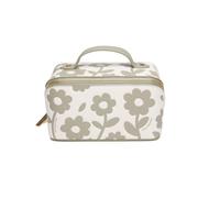 ALICE WHEELER LONDON Women's Pistachio Floral Mini Train Case in Light Green ALICE WHEELER LONDON Light Green