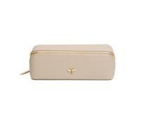 Alice Wheeler Makeup Brush Faux Leather Train Case - Stone