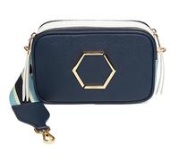 Alice Wheeler Navy Tri Colour Pimlico Honeycomb Cross Body Bag