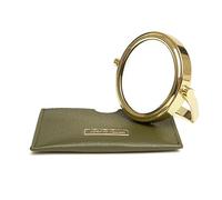 Alice Wheeler Olive Handbag 7x magnifying mirror and pouch