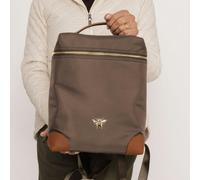 Alice Wheeler Primrose Bee Lightweight Backpack - Chocolate