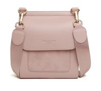 Alice Wheeler Seville Crossbody Handbag - Ladies Vegan Nappa Leather & Suede - Adjustable & Removable Strap - Magnetic Closure - Pink(Pink)