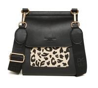 Alice Wheeler Vegan Leather Crossbody Bag Leopard & Zebra Print - Adjustable Removable Strap, Magnetic Closure, Ladies Shoulder Bag 25cm (Leopard)