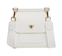 Alice Wheeler Vegan Leather Pastel Crossbody Bag Bee (White)