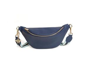 Alice Wheleer London Banana Sling Bag (Navy)