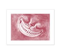 Alice Wonderland Cheshire Cat Smile Canvas Wall Art Print