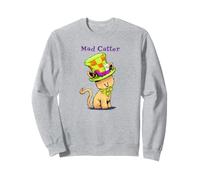 Alice Wonderland Mad Hatter Cat Gift Women's Clothing Sweatshirt