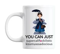 Alicert5II Mary Poppins Mug Funny Secret Santa Supercalifragilistic Rude Sweary Office Work Gift 11 oz Ceramic Round Mug
