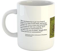 Alice's Adventures in Wonderland Opening Line Mug - Ceramic - 300ml - Dishwasher and Microwave Safe