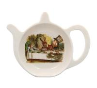 Alice's Adventures in Wonderland - Tea Party Design Melamine Tea Bag Coaster Tidy