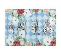 Alice's Adventures in Wonderland Worktop Protector - Book Inspired Large Smooth Kitchen Chopping Board with Non-Slip Feet 39cm x 28.5cm (15" x 11")