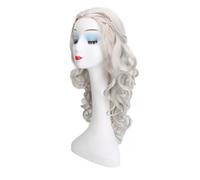 Alices in Wonderlands Whites Queens Anime Cosplay Wig Hair Costume Party Fancy Dress Wigs for Halloween Carnival Costume Party