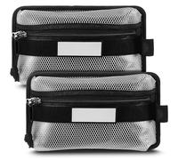 Aliceset 2 Pcs Tactical Pouch Admin Pouch Tactical Bag Insert Panel Organizer with Writable Patches, Molle Panel Accessories Utility Storage Pocket Accessories with Hook Fasteners for Vest Backpack