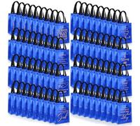 Aliceset 64 Pcs Christian Gift Bags Bulk with Handle Medium Size Bible Verse Religious Gift Bags Reusable Non Woven Church Welcome Totes for Baptism Mother's Day Birthday Party Favors (Blue)