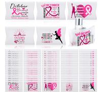 Aliceset Breast Cancer Awareness Makeup Bags Pink Ribbon Cosmetic Pouches Travel Zipper Toiletry Bag Waterproof Survivor Gifts for Women Public Event Charity Recognition, pink