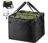 Aliceset Tennis Balls Hopper Tennis Ball Basket Picker Hopper Container with Side Pockets Lightweight Teaching Cart Bag for Picking and Storage Training Tool for Ball, Frame Not Included
