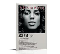 Alicia Keys Album As I Am Poster Canvas Wall Art Aesthetic Cover Poster Modern Art Painting for Living Room 16x24inch(40x60cm) Frame-style