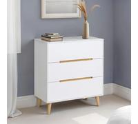 Alicia White Small Chest - 3 Drawer