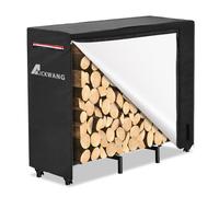Alickwang 4ft Firewood Rack Cover,Heavy Duty 600D Waterproof Outdoor Firewood Storage Cover,All Weather Protection Outdoor Wood Rack Cover.24 x 48 x 42 Inch(Cover Only)
