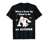 Alicorn When I Grow Up Unicorn Rainbow Pastel Magic T-Shirt