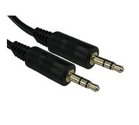 ALIDA SYSTEMS 10m 3.5mm Jack Cable - Premium Quality / 24k Gold Plated/Audio/Stereo/Male to Male, Black