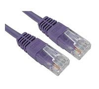 ALIDA SYSTEMS 10m Professional Network Cable - Premium Quality (26 AWG 100% Copper Wire) / CAT5e (enhanced) / RJ45 / Ethernet/Patch/LAN/Router/Modem / 10/100 Violet