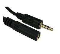 ALIDA SYSTEMS 5m 3.5mm Jack Extension Cable - Premium Quality / 24k Gold Plated/Audio/Stereo/Male to Female