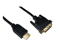 ALIDA SYSTEMS 5m HDMI to DVI Cable - Pro Quality (100% Copper Wire Oxygen Free OFC) ~ 1080p (Full HD) ~ v1.3 ~ Video ~ DVI-D (Dual Link) 24+1 Pins ~ 24k Gold Plated …
