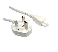ALIDA SYSTEMS C5 Mains Power Supply Cable with UK Plug - White - 1.8 Meter