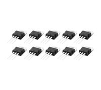 Alide 10 PCS Linear Positive Voltage Regulator TIP122 Darlington Transistor NPN 1.3mm Thick Heat Sink 5A 100V TO-220