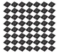 Alide 100Pcs Adhesive Cable Tie Holders Cable Mounting Base Management Clips for Office Home Cinema Workshop Black 25mm x 25mm